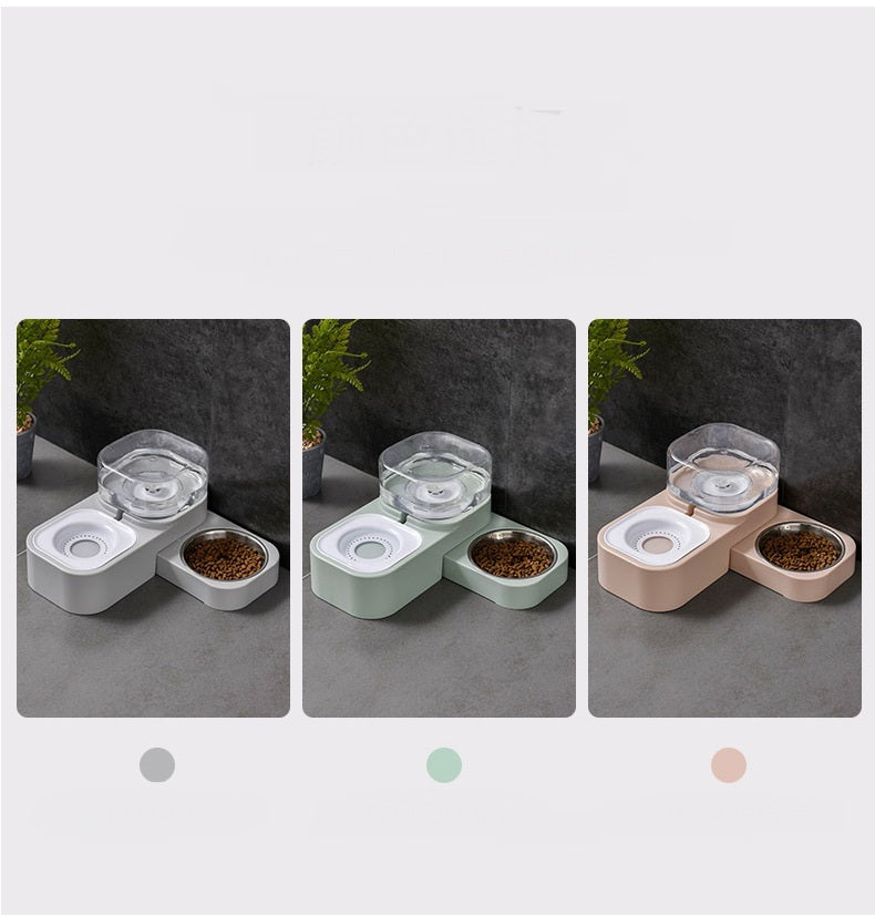 Automatic Drinking Water Cat Food Bowl Anti-overturning Cat Drinking Bowl Cat Rice Bowl