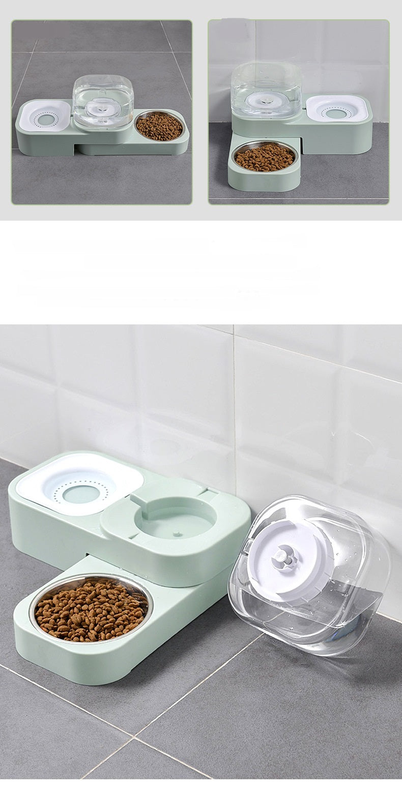 Automatic Drinking Water Cat Food Bowl Anti-overturning Cat Drinking Bowl Cat Rice Bowl