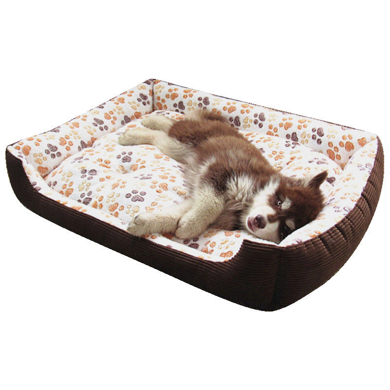 Pet Dog Beds Mats Soft Plush Warm Sofa Kennel Sleep Basket For Small Dogs Cat Cusion Puppy Cat Bed House Supplies