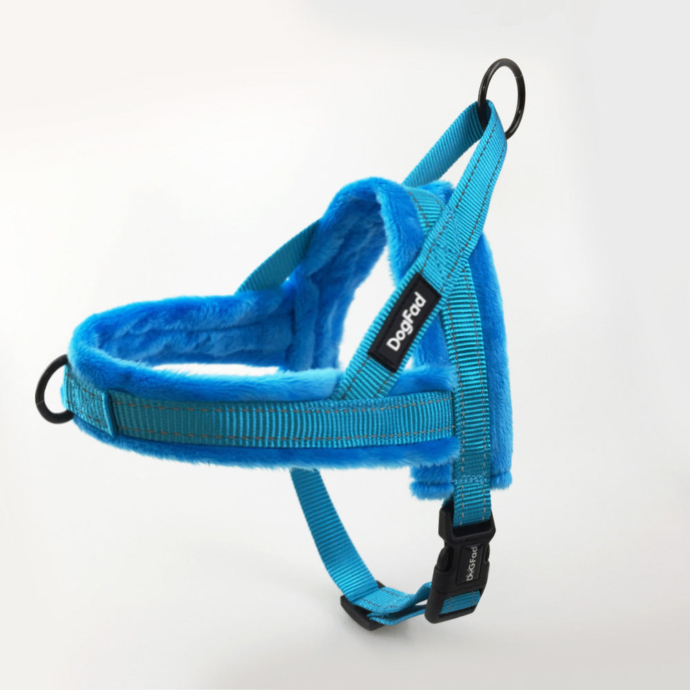 Pet Chest Strap With Flap For Comfortable Lining And Dog Leash