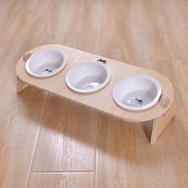 Cat food double bowl dog bowl supplies