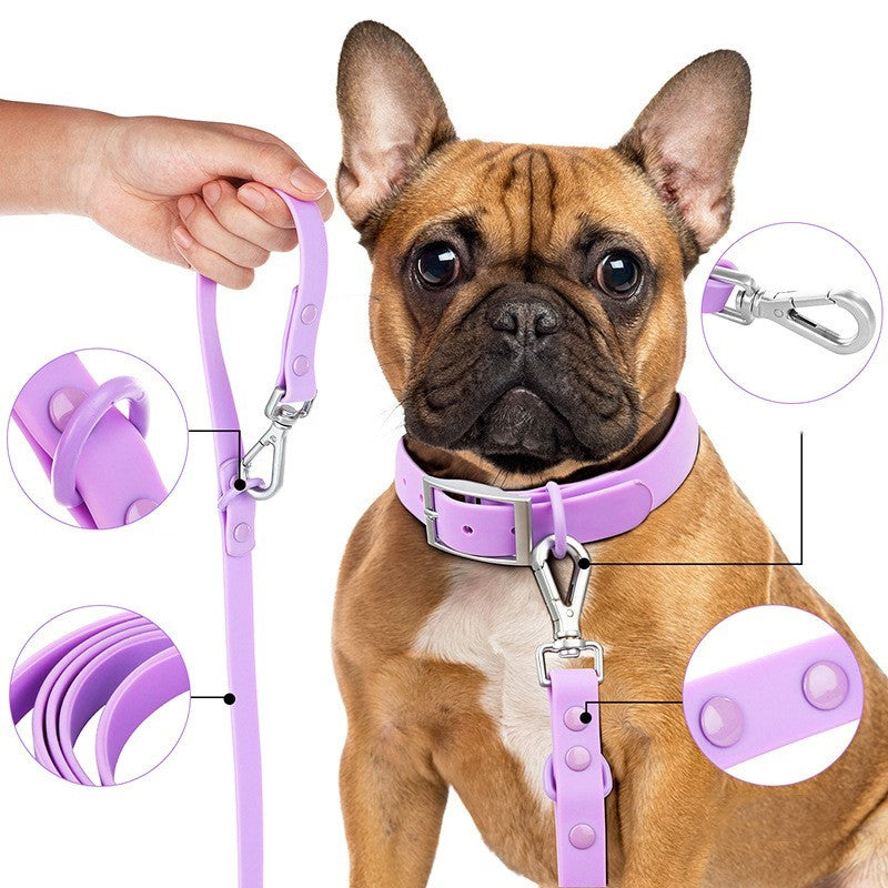 Double Layer Pet Chest Strap Set With PVC Traction Rope