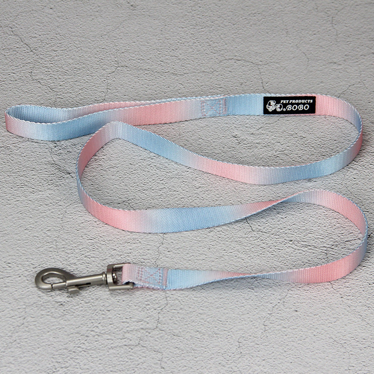 Pet Gradient Color Out Dog Leash Leash Set