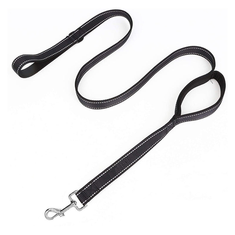 Pet Dog Hand Holding Rope Training Dog Leash